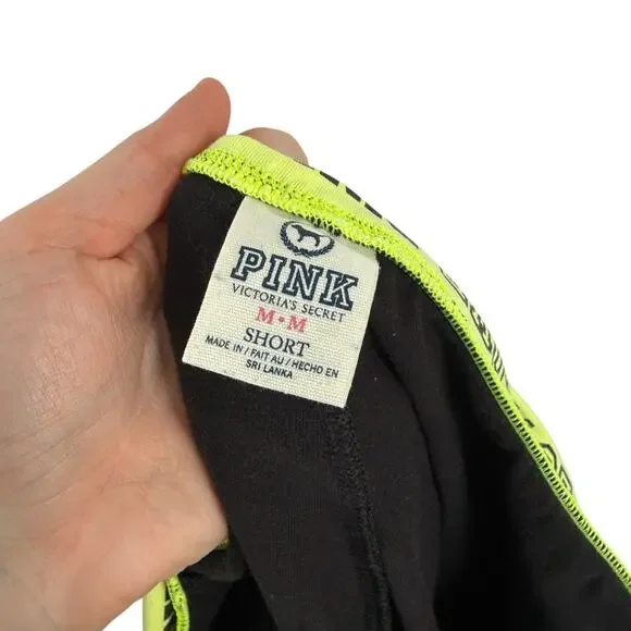 Victoria Secret Foldover Yoga Pants Bootcut Flare Spellout Y2K Women Med Short - Picture 4 of 5